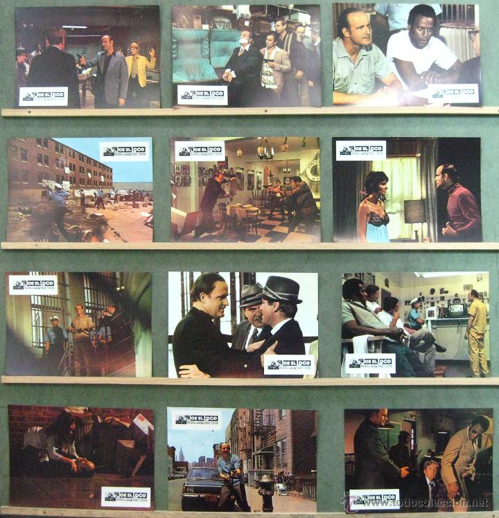 Cinema: VM28 JOE EL LOCO PETER BOYLE FRED WILLIAMSON SET COMPLETO 12 FOTOCROMOS ORIGINAL ESTRENO