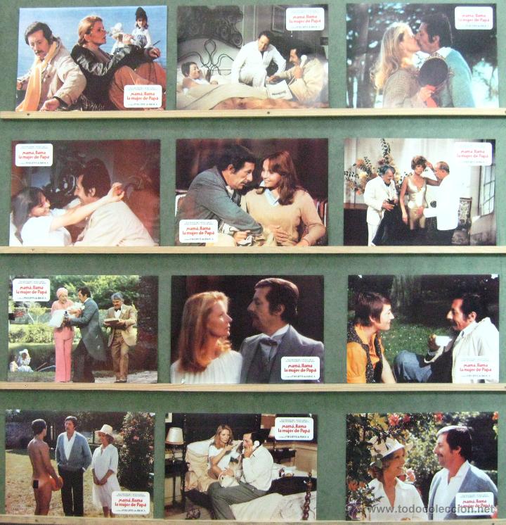 Cinema: VM22 MAMA LLAMA LA MUJER DE PAPA ANNIE GIRARDOT SET COMPLETO 12 FOTOCROMOS ORIGINAL ESTRENO