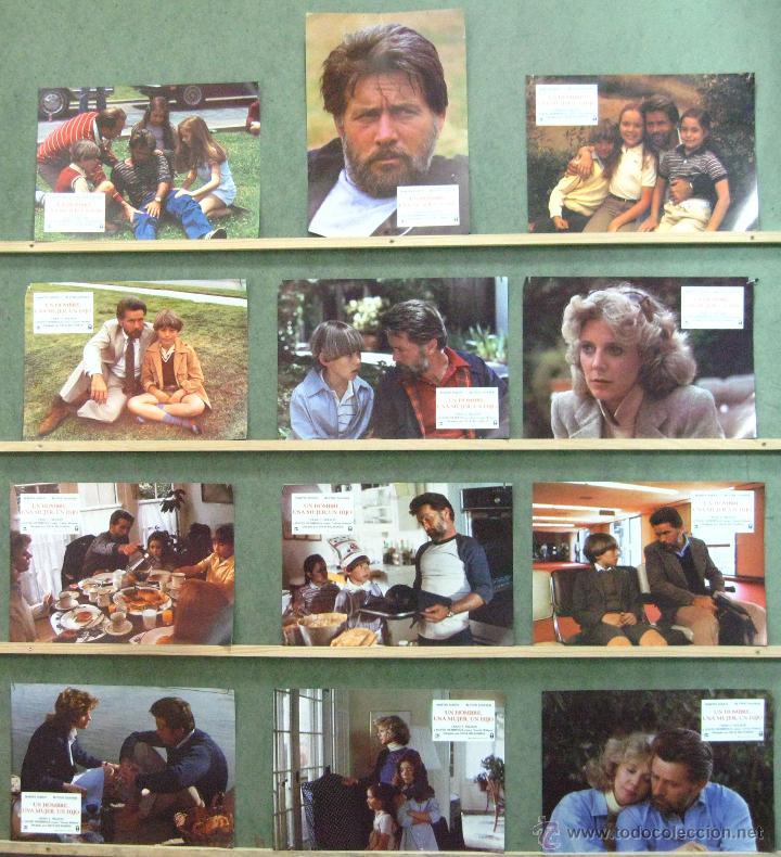 Cine: VM49 UN HOMBRE UNA MUJER UN HIJO MARTIN SHEEN SET COMPLETO 12 FOTOCROMOS ORIGINAL ESTRENO