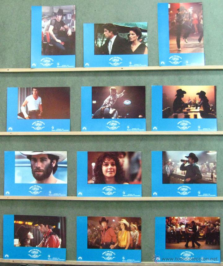 Cine: VM50 URBAN COWBOY JOHN TRAVOLTA DEBRA WINGER SET COMPLETO 12 FOTOCROMOS ORIGINAL ESTRENO