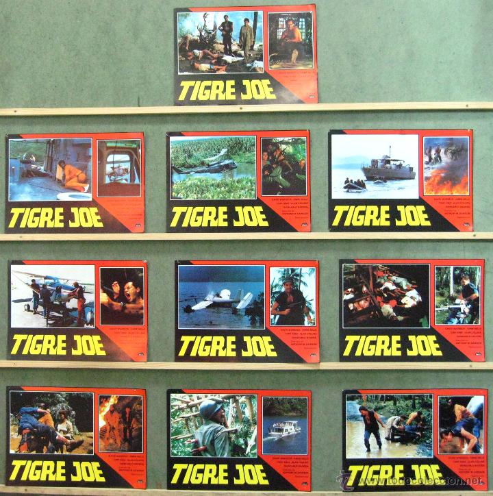 Cine: VM51 TIGRE JOE ANTONIO MARGHERITI SET 10 FOTOCROMOS ORIGINAL ESTRENO