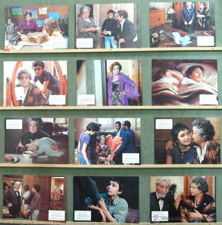 Cine: VM52 MADAME ROSA SIMONE SIGNORET SET COMPLETO 12 FOTOCROMOS ORIGINAL ESTRENO