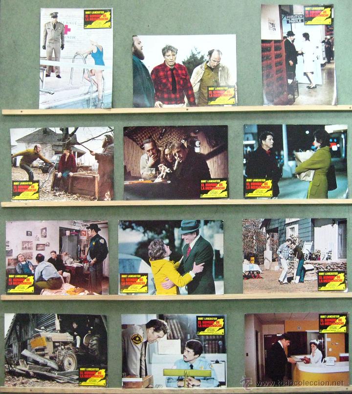 Cine: VM57 EL HOMBRE DE LA MEDIANOCHE BURT LANCASTER SET COMPLETO 12 FOTOCROMOS ORIGINAL ESTRENO