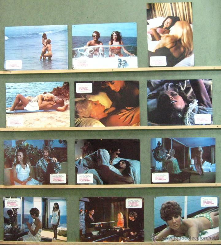 Cinema: VM59 LAS NOCHES PERVERSAS DE VANESSA LAILA NOVAK SET COMPLETO 12 FOTOCROMOS ORIGINAL ESTRENO