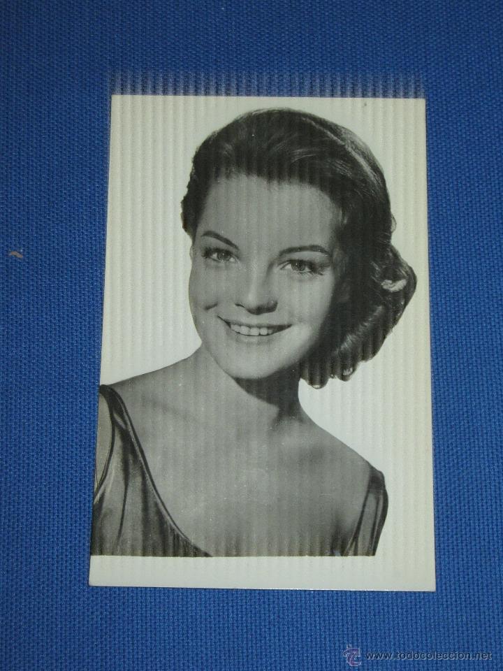 Cine: ROMY SCHNEIDER - TRASERA SIN IMPRESION - FOTO POSTAL ANTIGUA ORIGINAL