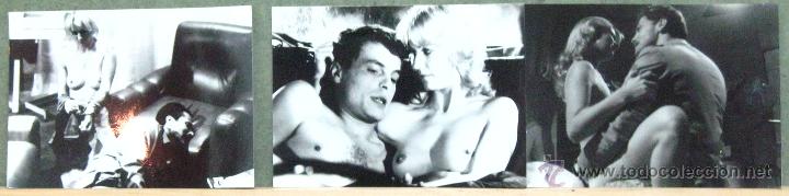 Cine: F15385 MARCHA TRIUNFAL MIOU MIOU SEXY DESNUDA FRANCO NERO SET 3 FOTOS B/N ORIGINAL ESPA&Ntilde;OLAS