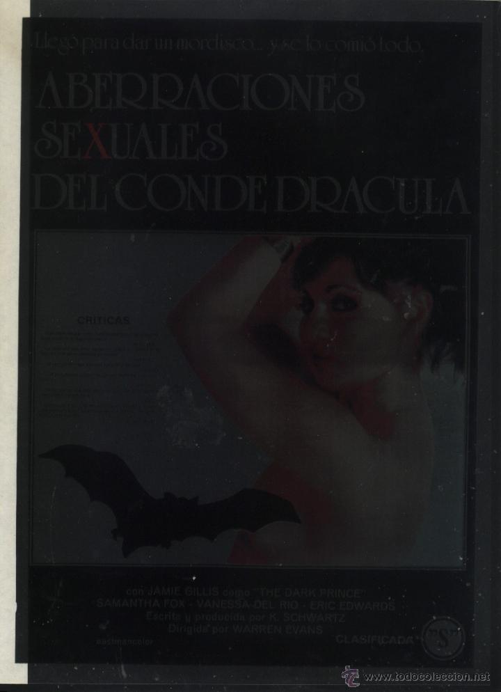 Cine: Q-05019- ABERRACIONES SEXUALES DEL CONDE DRACULA (Dracula Exotica) (TRANSPARENCIA A4) Eric Edwards
