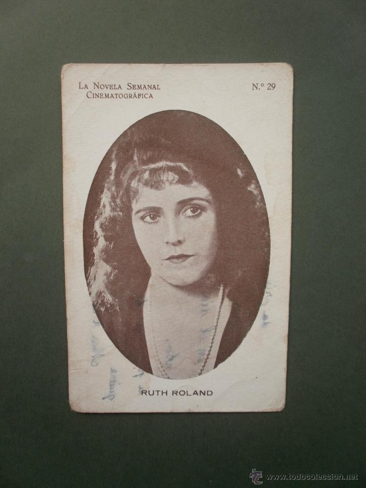 Kino: FOTOGRAMA FOTO CINE ACTOR N&ordm; 29 RUTH ROLAND LA NOVELA SEMANAL CINEMATOGRAFICA