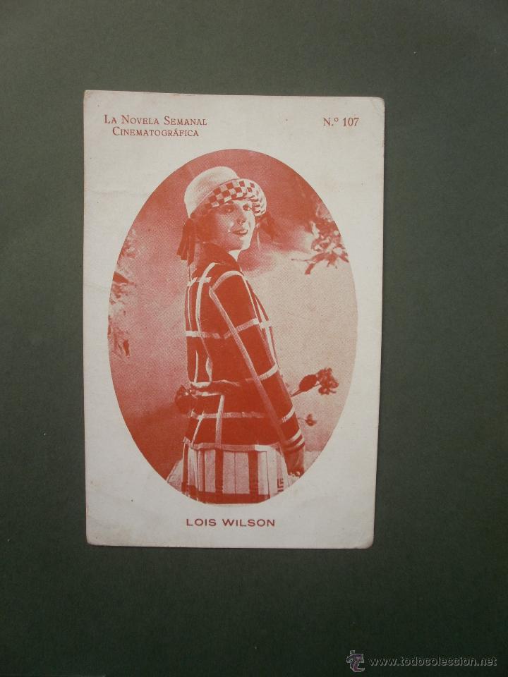 Kino: FOTOGRAMA FOTO CINE ACTOR N&ordm; 107 LOIS WILSON LA NOVELA SEMANAL CINEMATOGRAFICA