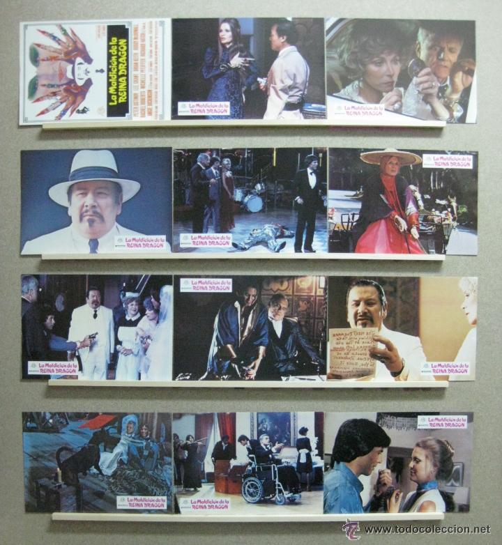 Cinema: LA MALDICION DE LA REINA DRAGON, PETER USTINOV, MICHELLE PFEIFFER - SET COMPLETO 12 FOTOCROMOS