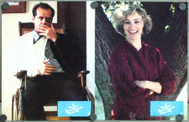 Kino: G5701 EL CARTERO SIEMPRE LLAMA DOS VECES JACK NICHOLSON JESSICA LANGE 2 FOTOCROMOS ORIGINAL FRANCES