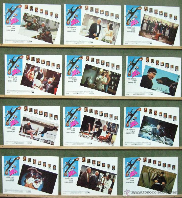 Cine: VQ38 AGARRALO COMO PUEDAS 2 1/2 LESLIE NIELSEN SET COMPLETO DE 12 FOTOCROMOS ORIGINAL ESTRENO