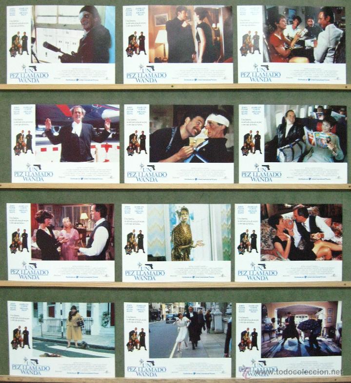 Cine: VQ41 UN PEZ LLAMADO WANDA JOHN CLEESE SET COMPLETO DE 12 FOTOCROMOS ORIGINAL ESTRENO