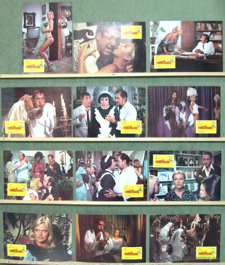 Kino: VQ67 CUANDO EL CUERNO SUENA ALFREDO LANDA AFRICA PRATT SET COMPLETO 12 FOTOCROMOS ORIGINAL ESTRENO