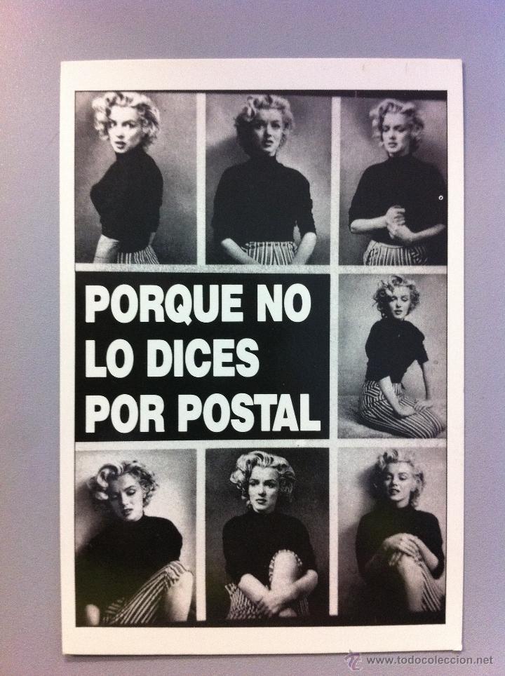 Cine: POSTAL PUBLICIDAD POSTCARD MARILYN MONROE