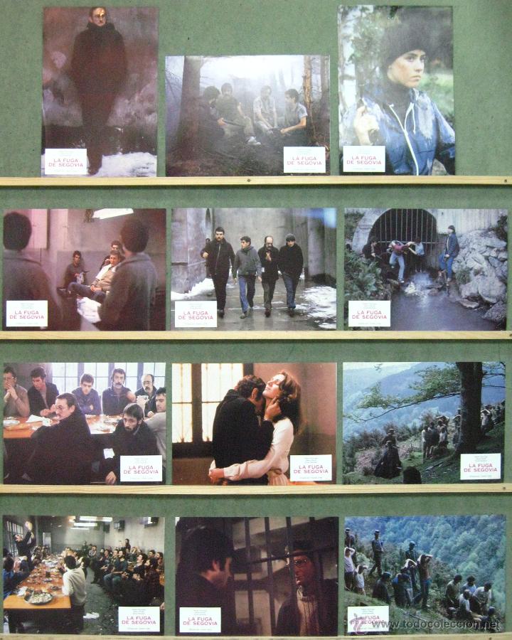 Kino: VQ73 LA FUGA DE SEGOVIA IMANOL URIBE SET COMPLETO 12 FOTOCROMOS ORIGINAL ESTRENO