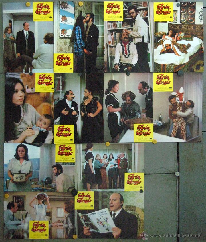 Kino: VQ86 COLORIN COLORADO SAZA TERESA RABAL MARI CARRILLO SET COMPLETO 12 FOTOCROMOS ORIG ESTRENO