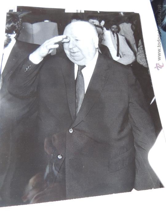Cine: alfred hitchcock - foto b/n original prensa 20 x 25 cm