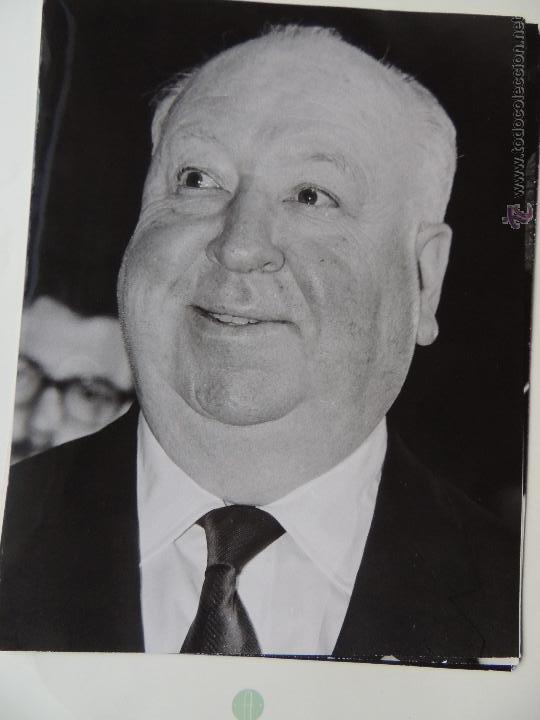 Cine: alfred hitchcock - foto b/n original prensa 20 x 25 cm