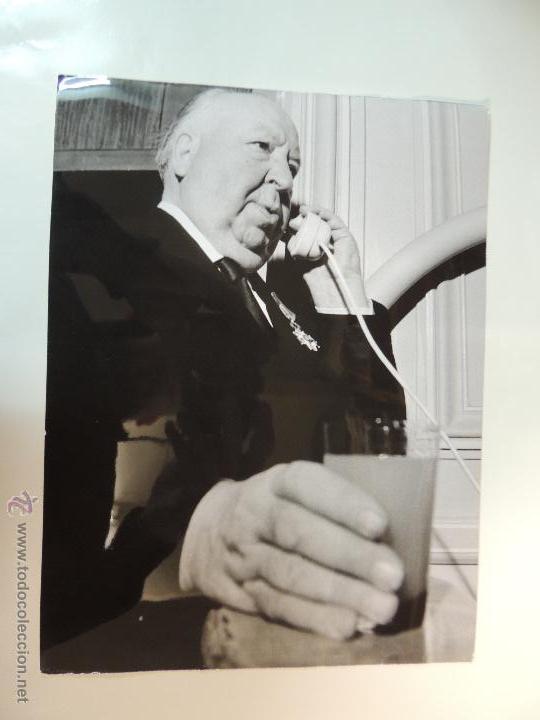 Cine: alfred hitchcock - foto b/n original prensa 20 x 25