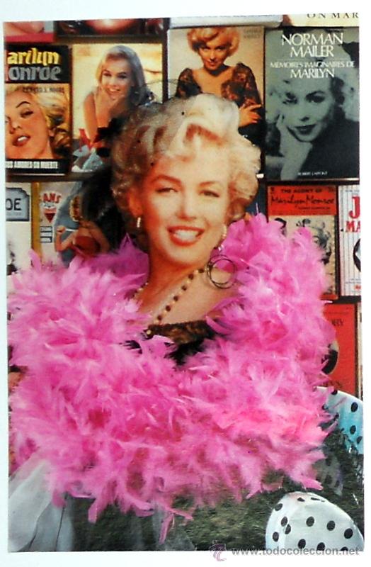 Cine: TARJETA POSTAL ANTIGUA LIBRO MARILYN MONROE de FREDERIC CABANAS 30 ANIVERSARIO MUERTE DE LA ACTRIZ