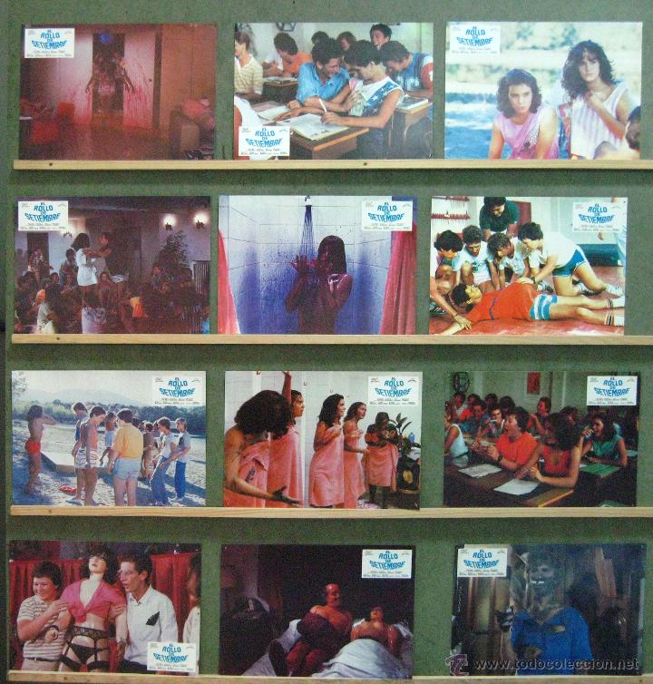 Cinema: VR33 EL ROLLO DE SETIEMBRE OZORES LOPEZ VAZQUEZ SET COMPLETO DE 12 FOTOCROMOS ORIGINAL ESTRENO