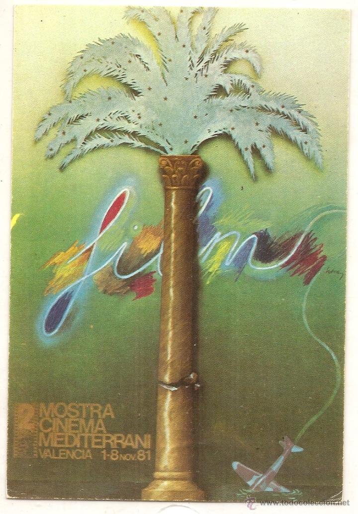 Kino: Cine. Postal de la 2 Mostra de Cinema Mediterrani. Valencia 1981