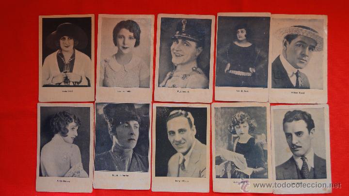 Kino: fotos actores y actrices chocolates riucord, 13 tarjetas a&ntilde;os 30, rodolfo valentino janet gaynor