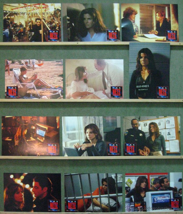 Kino: VW51 LA RED SANDRA BULLOCK SET 12 FOTOCROMOS ORIGINAL ALEMAN