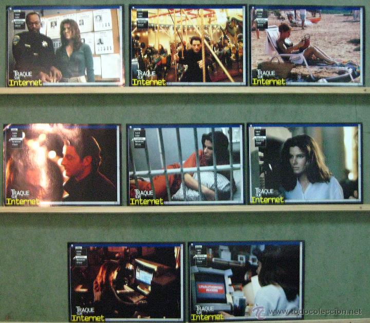 Kino: VW52 LA RED SANDRA BULLOCK SET 8 FOTOCROMOS ORIGINAL FRANCES