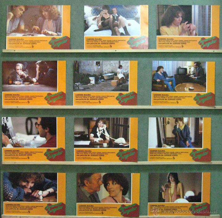 Cine: VW58 FEMENINO SINGULAR CARMEN MAURA EMILIO GUTIERREZ CABA SET COMPLETO 12 FOTOCROMOS ORIG ESTRENO