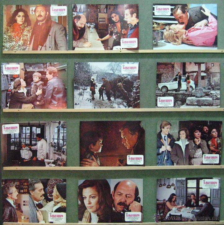 Cine: VW63 EL GRAN SECRETO FRANCISCO RABAL M&ordf; LUISA SAN JOSE SET COMPLETO 12 FOTOCROMOS ORIG ESTRENO