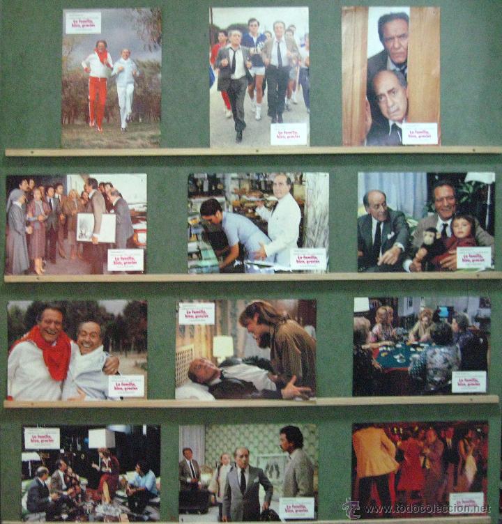 Kino: VW66 LA FAMILIA BIEN GRACIAS ALBERTO CLOSAS LOPEZ VAZQUEZ SET COMPLETO 12 FOTOCROMOS ORIG ESTRENO
