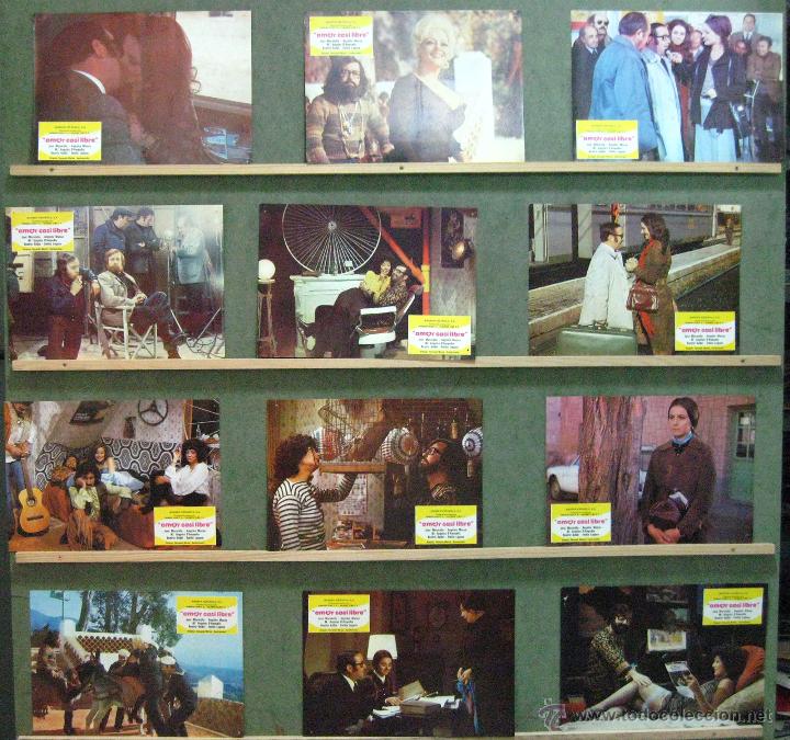 Kino: VW68 AMOR CASI LIBRE MANUEL SUMMERS EMILIO LAGUNA SET COMPLETO 12 FOTOCROMOS ORIG ESTRENO