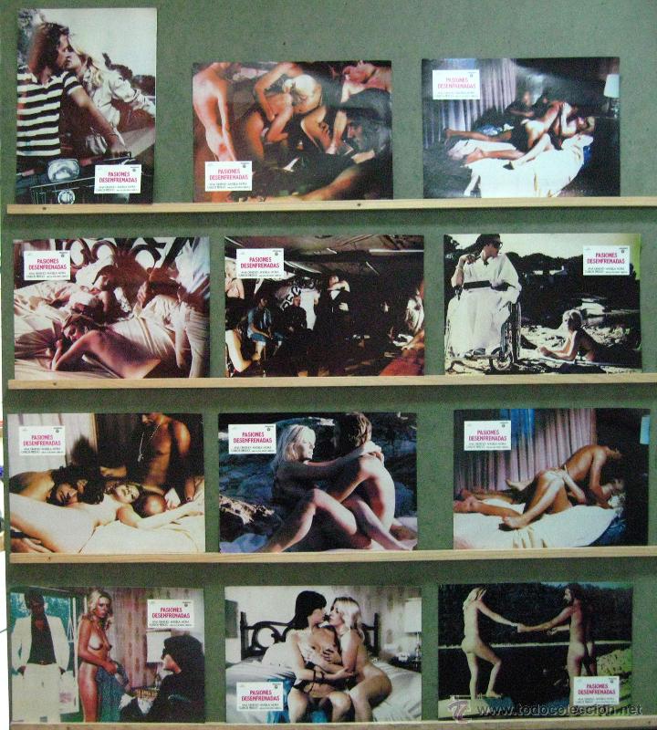 Cinema: VW73 PASIONES DESENFRENADAS ANGELA MORA ANA GIMENO SET COMPLETO 12 FOTOCROMOS ORIG ESTRENO