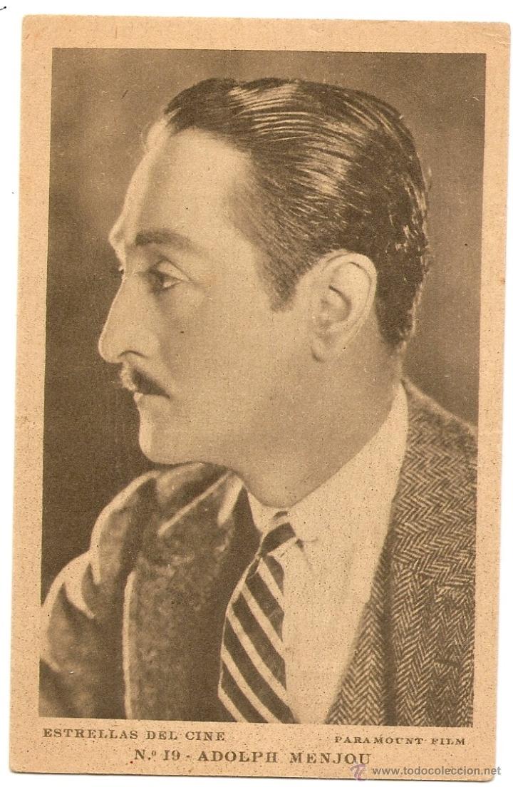 Cine: Postal antigua de Adolph Menjou