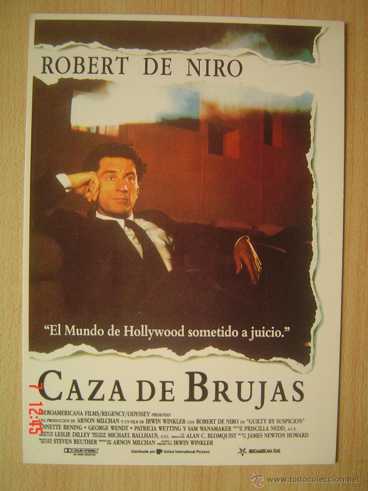 Cine: POSTAL DE LA PEL&Iacute;CULA CAZA DE BRUJAS - ROBERT DE NIRO.- N&ordm; 767 EDITIONS MERCURI