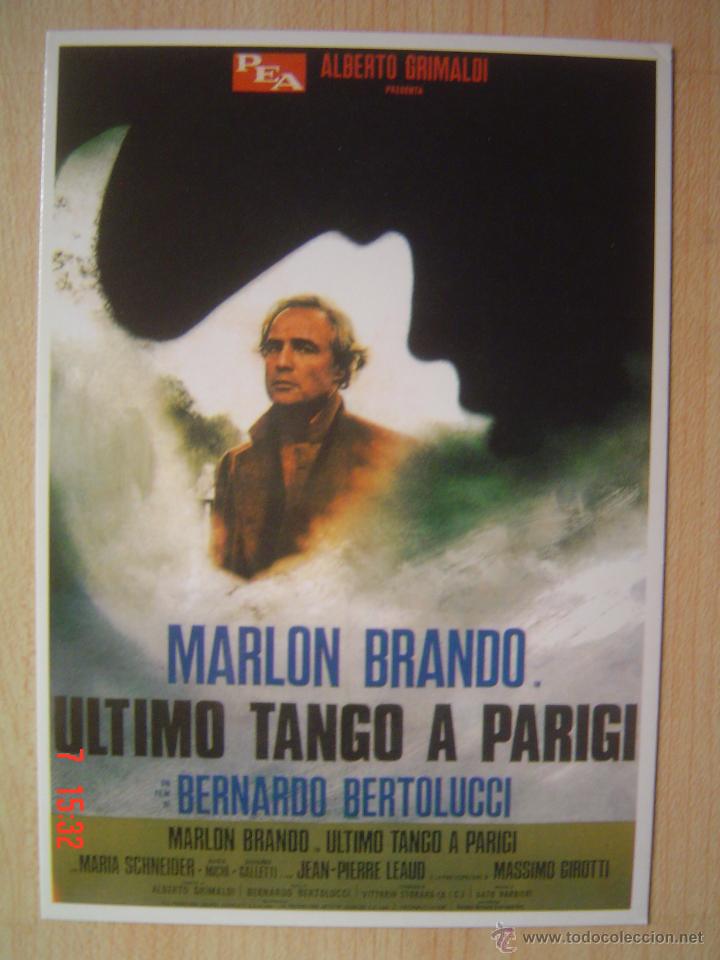 Cine: POSTAL DE LA PEL&Iacute;CULA ULTIMO TANGO A PARIGI - MARLON BRANDO.- N&ordm; 526 MEMORY CARD