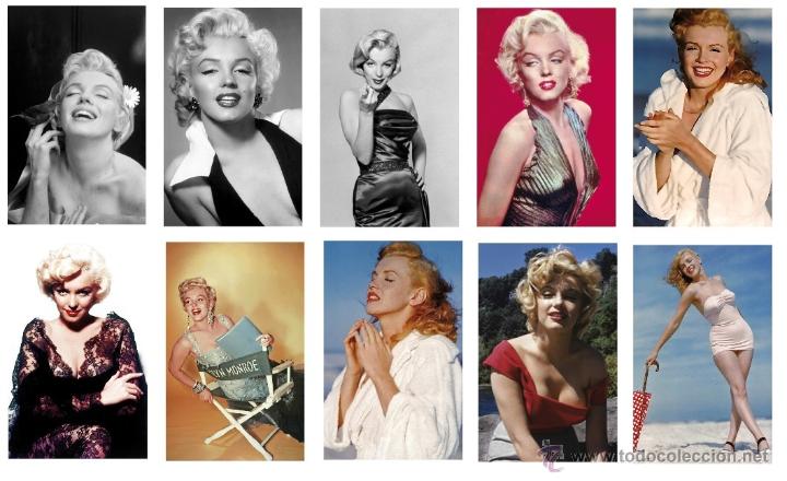 Cine: POSTALES DE MARILYN MONROE LOTE DE 10-2