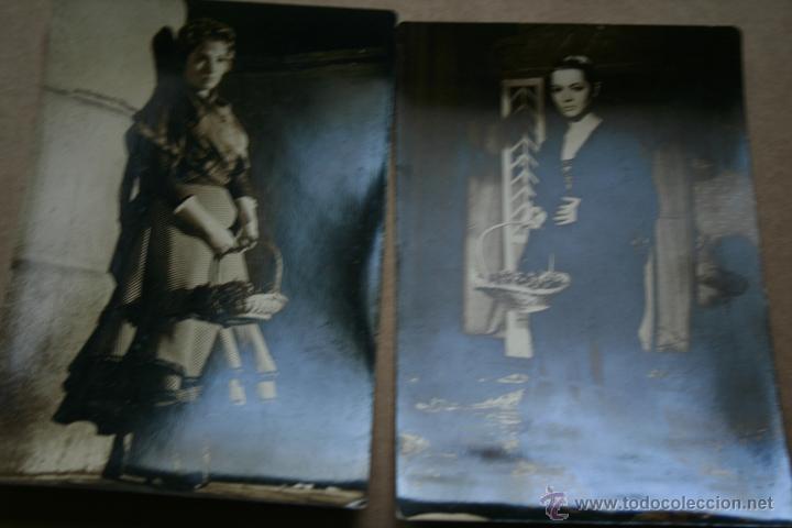 Cine: 2 POSTALES SARA MONTIEL - ORIGINALES - LA VIOLETERA