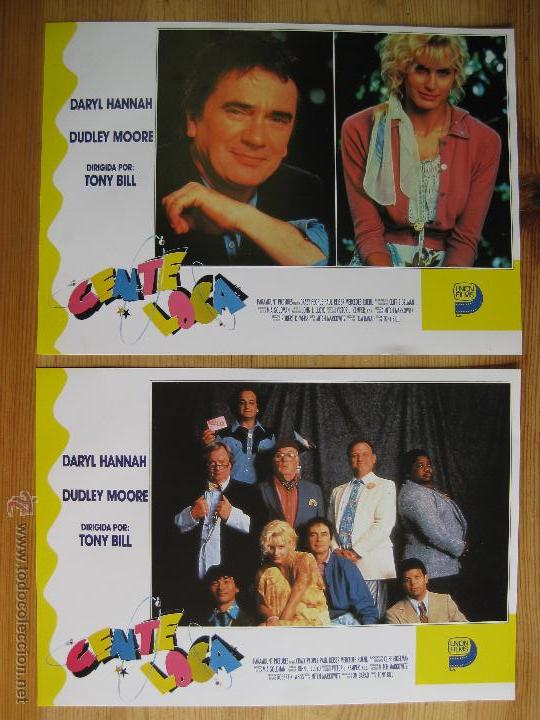 Cine: GENTA LOCA CON DARYL HANNAH, DUDLEY MOORE - SERIE COMPLETA DE FOTOCROMOS - LOBBY CARDS