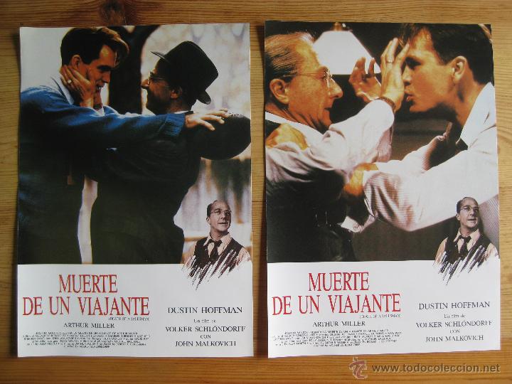 Cine: MUERTE DE UN VIAJANTE CON DUSTIN HOFFMAN - SERIE COMPLETA DE FOTOCROMOS - LOBBY CARDS-