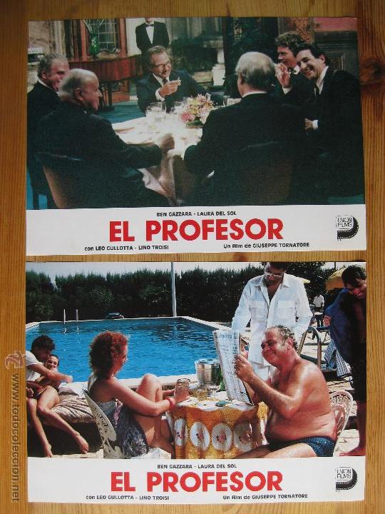 Cine: EL PROFESOR CON BEN GAZZARA, LAURA DEL SOL - SERIE COMPLETA DE FOTOCROMOS - LOBBY CARDS-