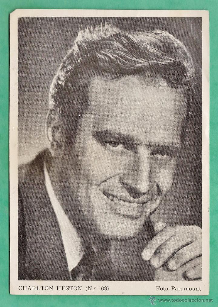 Cine: fotografia / cromo - charlton heston - revista florita n&ordm; 109 - a&ntilde;os 50