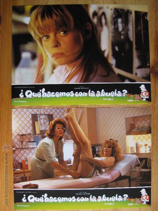 Cine: &iquest;QUE HACEMOS CON LA ABUELA? - SERIE COMPLETA DE FOTOCROMOS - LOBBY CARDS-