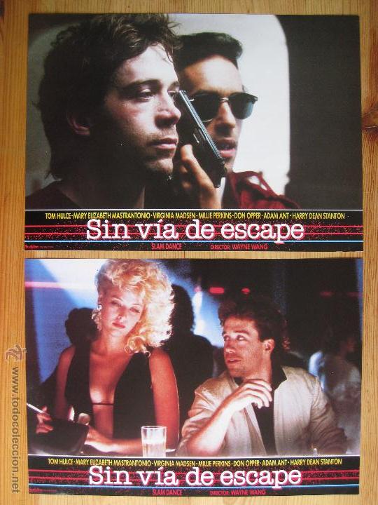 Cine: SIN VIA DE ESCAPE - SERIE COMPLETA DE FOTOCROMOS - LOBBY CARDS-