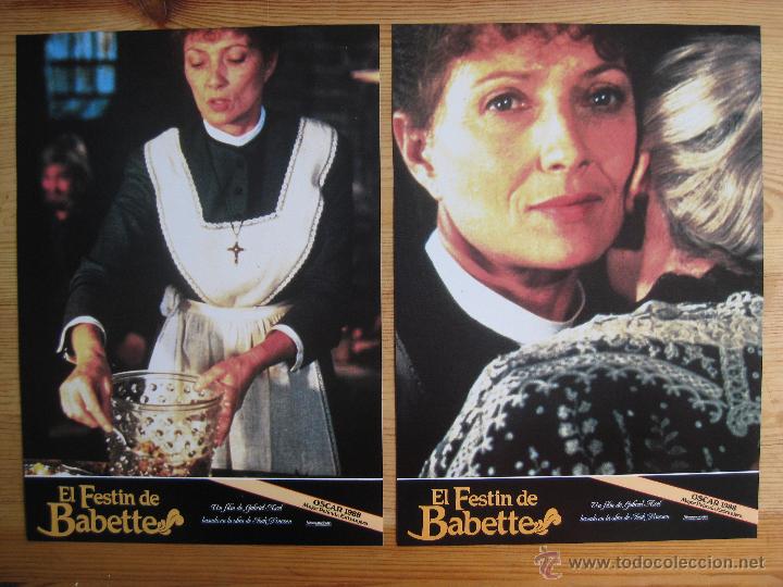 Cin&eacute;ma: EL FESTIN DE BABETTE - SERIE COMPLETA DE FOTOCROMOS - LOBBY CARDS-
