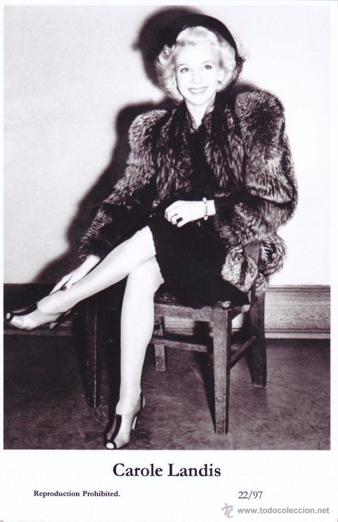 Cine: CAROLE LANDIS - Film star Pin Up - Publisher Swiftsure Postcards 2000