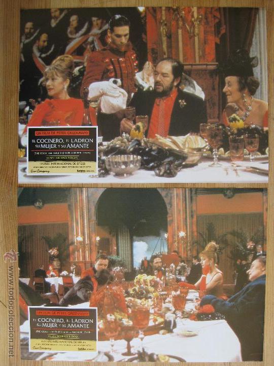 Cine: EL COCINERO, EL LADRON SU MUJER Y SU AMANTE - SERIE COMPLETA DE FOTOCROMOS - LOBBY CARDS
