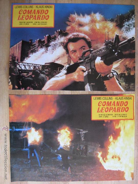 Cin&eacute;ma: COMANDO LEOPARDO - SERIE COMPLETA DE FOTOCROMOS - LOBBY CARDS